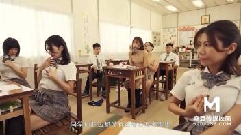 Trailer-MDHS-0009-Model Super Sexual Lesson School-Midterm Exam-Xu Lei-Best Original Asia Porn Video